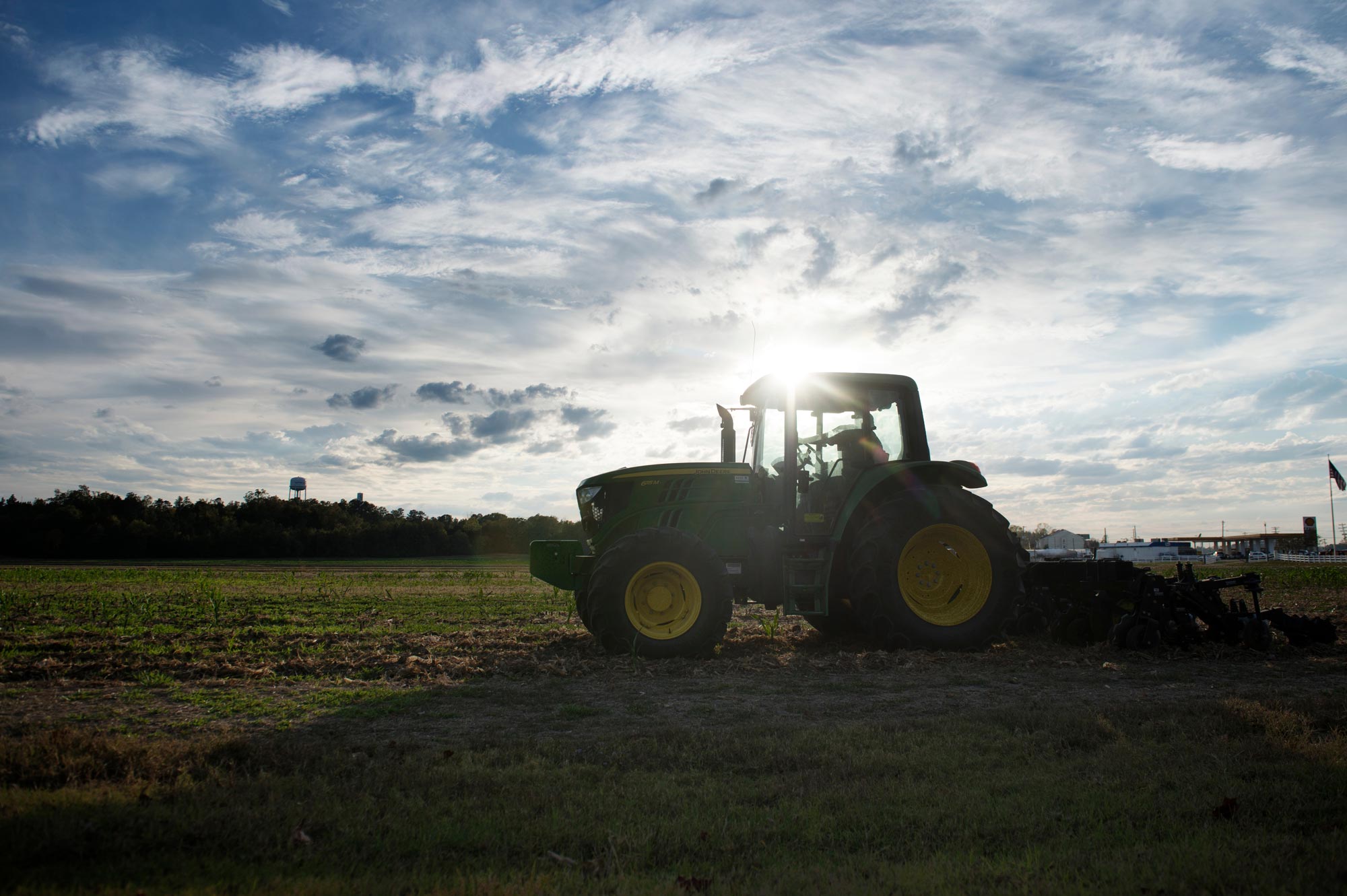 North Farm research on strip tillage (a form of conservation tillage).